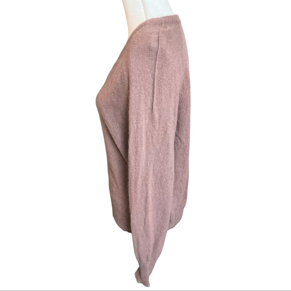360 cashmere V-Neck Sweater Dusty Rose lightweight preppy timeless luxury - Picture 3 of 6